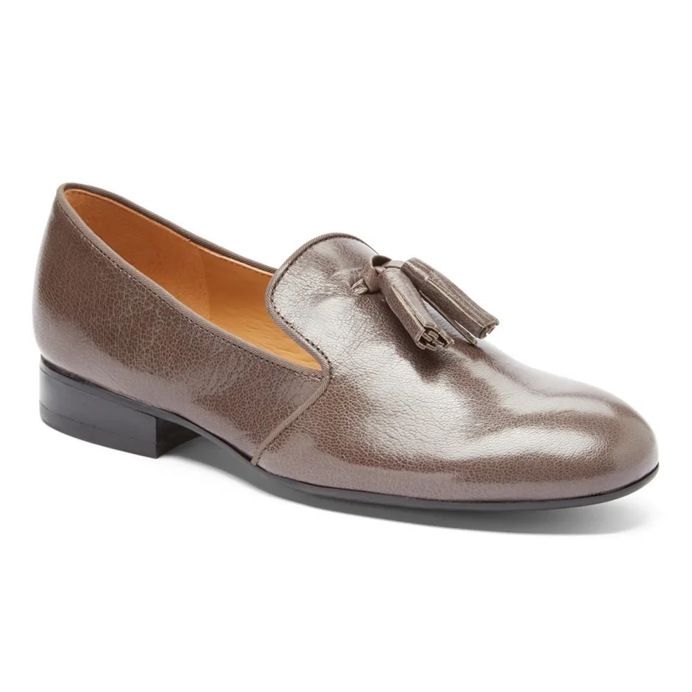 Nine West New No Box Ciao Bella Minimalist Tassel Loafers. leather Taupe. 9M